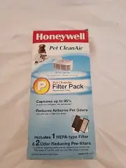 Honeywell HRF-CP2 Pet CleanAir Filter Pack 1 HEPA-type Filter & 2 Pre-filters
