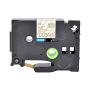 TZ M34 TZe M34 12mm Gold on Matt Clear Label Tape for Brother P-Touch GL-100 8M