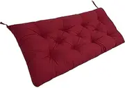 Bench Seat Cushion Indoor/Outdoor Furniture -Thicken Seat Cushions Bench Cushion,Non-Slip Swing Pad, Fade Resistant Sofa Pillow, Lounger Replacement for Porch Sofa(Burgundy,100x50cmx8cm)