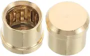 Veemoon 2pcs Copper Caps: Protective Caps Female Dust Terminal Covers for Chassis Sockets Plug for Speakers Amplifier