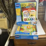 VTech Sort and Discover Activity Cube Red Developmental Baby Toys Motor Skills