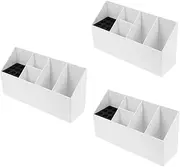 3pcs Scissor Socket Barber Hair Scissors Socket Braiding Hair Rack Holders Curler Hairdryer Holder Hair Tool Organizer Hair Dresser Hair Color Organizer for Salon Plastic White