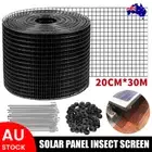 30m Solar Panel Bird Proofing KIT Stainless Steel Mesh 100 Aluminium Fasteners