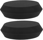 Gadpiparty 2 Pcs Waxing Sponge Painting Sponges Hand Polishing Pads Round Sponge Car Face Paint Sponges Polishing Pad Cleaner Waxed Canvas Tarp Bio Pressure Pond Filter Black