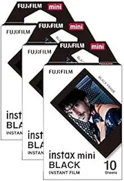 Fujifilm Instax Mini Black Frame Photo Film 30 Pack