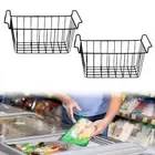 2Pcs Freezer Basket Portable Wire Storage Basket for Home Kitchen Farmhouse