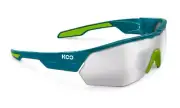 new KOO Open Cube Sunglasses, Pine Gren Lime Frame, Smoke Mirror & Clear Lenses