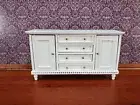 Dollhouse Kitchen Sideboard Cabinet Buffet 1:12 Scale Miniature White Furniture