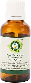 R V Essential Pure Turpentine Essential Oil 100ml (3.38oz)- Pinus Palustris (100% Pure and Natural Steam Distilled)