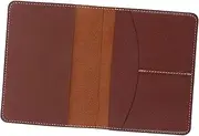 [PACKOVE] Portable PU Leather Passport Holder Wallet Travel Document Case for Men Multi Purpose Card Holder for Passport Tickets Cards Durable Stylish Design