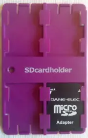 Purple Standard size SD Card Holder Storage Case SD/SDHC/SDXC USA Shipper!