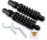 DS Black10.5 in Premium Rear Shocks for Harley Dyna Super Glide Custom 05-14