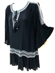 plus sz 18 S-M Virtu ByTAKING SHAPE Romantic Blues Bohemian Top NWT! Rrp110
