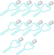 ibasenice 10Pcs Hands Dog Waste Bag Holder Durable Clip for Easy Attachment to Leash Backpack Stroller Pet Waste Bag Carrier