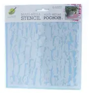 Color Factory Multi Media Stencil Distressed Tree Emboss Stencil Scrapbook Wall
