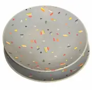 Opal House, Light Blue Confetti Dessert Plate, Set of 2