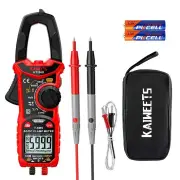 EU/US Direct KAIWEETS HT206D Digital Clamp Meter True RMS 6000 Counts AC/DC Voltage Current Resistance Capacitance Top S