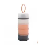 4 Layers Bottle Container Food Storage Box Baby Milk Powder Dispenser Pink