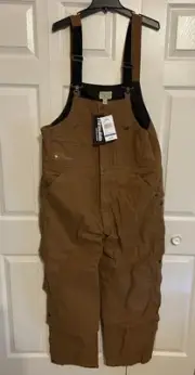 NWT Cabela’s tan insulated overalls men’s XL
