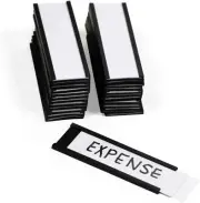 Pack of 25 Magnetic"C" Channel Label Holders | 1" X 3"