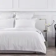Sheridan 700TC Lexington Quilt Cover Set in White Size: Super King Cotton