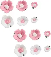 RORPOIR Sakura Ceramic Charms Set Earrings Crafting Adorable Design Light Jewelry Decor for Home