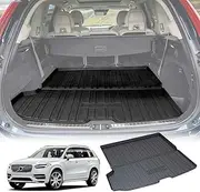 X-CAR Custom Boot Liner Compatible with Volvo SUV XC90 2015-Onwards Heavy Duty Cargo Waterproof Mat Luggage Tray