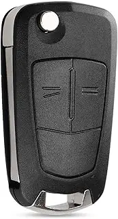 TPHJRM 2 Buttons Flip Remote Folding Car Key Cover Case Shell Styling Case,for Vauxhall Opel Corsa Astra Vectra