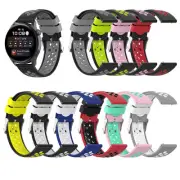 Dual-color Silicone Watch Strap Belt Band for Huawei Watch3/ Watch 3 Pro/GT2 Pro