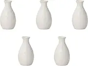 Set of 5 White Ryo No. 1 Tokuri [6.8 x 11.9 cm (180cc)] | Tokuri Setomonohonpo