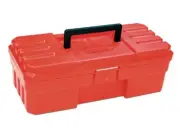 12-Inch ProBox Plastic for Tools, Hobby or Craft Storage Model Red Toolbox