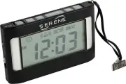Serene Innovations Loud Alarm Clock for Heavy Sleepers Adults & Deaf: Vibrating