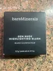 bareMinerals. GEN NUDE HIGHLIGHTING BLUSH. Blush Illuminateur.0.11oz. Peach Glow