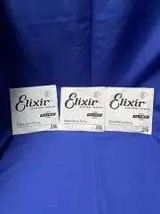 3 Elixir PolyWeb Coated .056 80/20 Bronze Individual Acoustic Guitar Strings