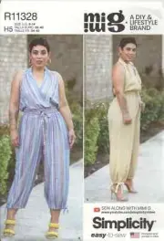SIMPLICITY R11328 MISSES' SIZE 6-14 Mimi G JUMPSUIT SEWING PATTERN