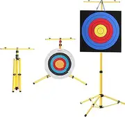 Archery Target Stand for Backyard Targets Shooting ​Adjustable Foldable Adjustable Hanging Traditional EVA Straw Targets Stand Multi-Application Brackets