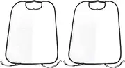 Zohisin 2pcs Thicken Seat Back Protector Transparent Cover for Child Baby Kick Mat Large Size to Keep Your Car Truck SUV Seat Clean
