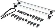 2PCS Compatible for Nissan Sentra Lockable Roof Rail Rack Rooftop Luggage Sedan Crossbars Cross Bars Aluminum Black(Silver)