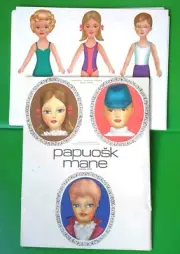 1970's-1980's USSR Lithuanian PAPER DOLLS with Clothes 28 Sheets