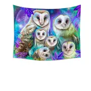 Animal Art Daydream Barn Owls Tapestry