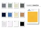 Polyester Fabric Sample for Outdoor Daybed,Patio Porch Swing Bed | 13 Colors/Set