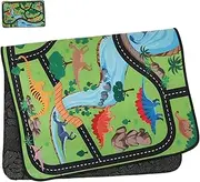 Alipis Foldable Dinosaur Elements Play Mat for Non Slip Car Track Rug for Playroom and Bedroom Easy to Clean and Secure for Boys