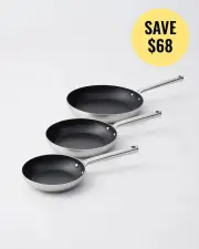 MAKO GENIUS 5-PLY NON-STICK FRYING PAN TRIO