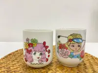 在飛比找Yahoo!奇摩拍賣優惠-日本中古回流卡通瓷器 vintage 昭和時期花仙子 手握杯