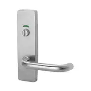 Lockwood Square End Plate with Emergency Turn & Lever Satin Chrome 1814/70SC