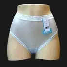 Carole 40 Denier 100% Nylon Pastel Blue Bikini Size 6/Medium