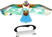 Folpus Huge Eagle Kite Ripstop 3D Lifelike Easy to Fly Flying Toy Game Beginner Kite for Trip Beginner Yard Adults Kids