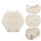 2 Sets Wooden Board Cake Holder Two Donut Stand Bakery Display DIY Dessert