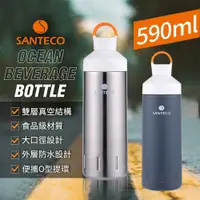 在飛比找誠品線上優惠-SANTECO Ocean 不鏽鋼保溫瓶 590ml 金屬色