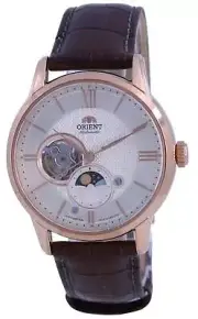 Orient Classic Sun Moon Phase Open Heart Dial Automatic RA-AS0009S10B Mens Watch